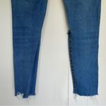 Just Black  DENIM Skinny Crop Raw Hem Distressed Jeans Size 26 Photo 8