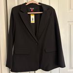 Vince Camuto  Black Single-Button Blazer $100 OFF MSRP Size Medium NWT Classic! Photo 2