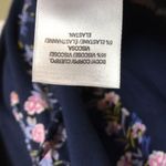 Lucky Brand  Women’s Boho Floral Print V-Neck Short Sleeve Ruffle Hem Mini Dress Photo 7