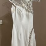 Tony Bowls  Dress White Beaded Cocktail Photo 0