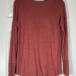 Abercrombie & Fitch Women's Medium Rust Soft And Cozy Ribbed V-Neck Sweater Photo 1