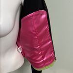 One Girl Who Multi Color Leather Knit Zip Jacket Medium Black Photo 7