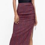ZARA Floral Print Midi Skirt Photo 0