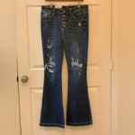 Judy Blue  Los Angeles Distressed Trouser Flare Jeans in Blue.      Size-15 Photo 2