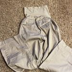 Oh Baby by Motherhood maternity capris light khaki/cream size M w/ tummy panel Photo 1