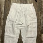 Eileen Fisher Cream Linen Trousers Size LP Photo 4