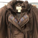 Vtg Melbourne‎ Sport raccoon fur Hood puffer jacket Winter coat Women’s Size M Brown Size M Photo 0