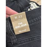 Madewell NWT  The Girl Jean Straight Leg Black Denim‎ Jeans Women's Size W 32 Photo 4