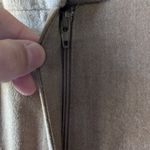 Talbots Classic Tan Trousers 99% Wool Italian Flannel Size 12WP Photo 3