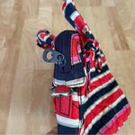 Marc by Marc Jacobs Marc Jacobs Red Navy Blue Multicolor Striped Quilted Laptop Bag Case Nylon 14” Photo 6