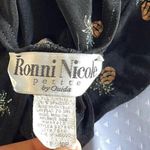 Ronni Nicole  II Tank Dress Women's Sz 10 P Black Acetate Pineapple Print Y2K Photo 10