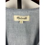 Madewell Light Blue Wash Button-Front Short Sleeve Mini Denim Dress Size 0 Photo 7