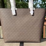 Michael Kors MICHAEL  Jet Set Travel Brown Double Pocket Tote NWT Photo 6