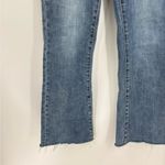 Dear John  Boutique Blue front Stretch Beaded Trim Pocket Jeanne Flare Jeans 27 Photo 4