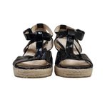 Calvin Klein Womens Emmah Patent Leather Espadrille Sandal Size 7.5 Photo 1