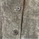 BB DAKOTA brown 100% Leather Long Sleeve Button Up Jacket Lined Classic Moto Size M Photo 3