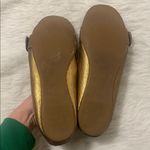 Saks 5th Avenue Saks Fifth Avenue Metallic Gold Loafers holiday party office y2k leather slips 8 Photo 5