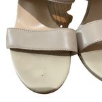 Seychelles Chunky Heel Platform Sandals Leather Tan Cream Size 9.5 Photo 9