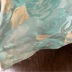 Adrianna Papell  Mint Green Floral Print Jacquard Ball Gown | Size 2 Photo 10