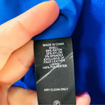 Vince Camuto Emperor Blue Rough & Refined Vegan Leather Blazer Jacket Petite 6 Photo 4