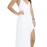 TYLIE Revolve Ivory High Low Tank Crochet Sleeveless Maxi Dress Size Large Photo 0