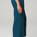 J.Jill Wearever Teal Blue Green Polka Dot Easy Care Wide Leg Crop Pants Sz.XL Photo 3