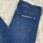 Anthropologie  Pilcro Slim Boyfriend Crop‎ Jeans Size 30 Embroidered Side Stripe Photo 3