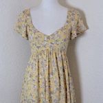 Auguste the Label Olsen Belle Floral Babydoll Mini Dress in Lemon Size 4 Yellow Photo 0