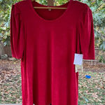 Reba  Women's On The Horizon Top Tomato Red Size L. NEW Photo 0