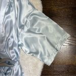 Victoria's Secret NWT Victoria’s Secret Y2K Baby Blue Silky Robe Photo 3