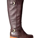UGG  Australia Amberlee Espresso Leather Equestrian Style Boots, Size 9.5 Photo 0