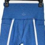 Beyond Yoga  X-Small Ankle Leggings Hi-Rise Side Pockets Stretch Sky Blue Heather Photo 4
