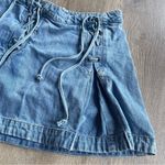 Free People  Lace Up Denim Skirt Photo 1