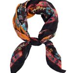NWT Vismaya Mustard Rhapsody Scarf Black Photo 6