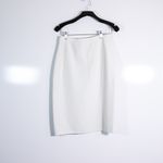 Giorgio Armani NEW  Knit Stretch Pull On Straight Pencil Sweater Skirt Ivory 46/L Photo 0