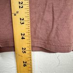 Garnet Hill  Pink Flower Embroidered 3/4 Sleeve Tee Shirt Womens S Casual Basic Photo 8