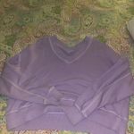 Aerie  house party sweatshirt cross over v neck - lavender  Photo 2