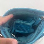 Relic  Mini Turquoise Leather Shoulder Bag Floral Embroidered Handcrafted Boho Photo 6