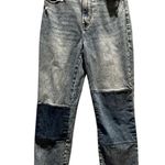 Abercrombie & Fitch  Patchwork Denim
The Ankle Straight Ultra High Rise Size 26/2 Photo 2