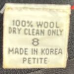 Albert Nipon 8 Petite Workwear Fitted Wool Mini Dress Black Size 8P Photo 4