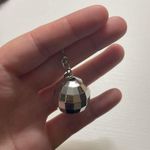 Disco Ball Dangle Earrings Silver Photo 3