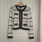 INC Knit Blazer Cardigan Size Medium Black Photo 1