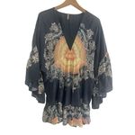 Free People ✨ Sunset Dreams Printed Bell-Sleeve Sz Medium Tunic✨ Photo 6
