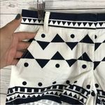 J.Crew  Women’s Shorts Roller Girl Blue White Geometric 6 Photo 4