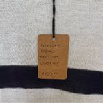 Mud Pie  NWT Striped Beau Duster Cardigan WHITE NAVY Size M/L Photo 5