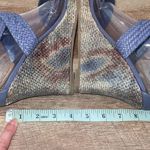 Dana Buchman Vintage Summer Woven Platform Wedge Sandals Blue Purple Size 10 Photo 6