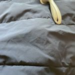 Everlane Long Quilted Puffer Coat Jacket Patch Pocket Hood Navy Blue size Small Photo 10