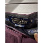 Pendleton  Pants Women 10 Blue Red Tartan‎ Plaid Virgin Wool Tartan USA READ M Photo 1
