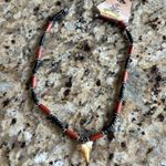 NWT Black and Brown Beaded Shark tooth Necklace Photo 4