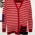 CAbi Style 5446 Long Sleeve Red Striped Picnic Cardigan Size Small Photo 2